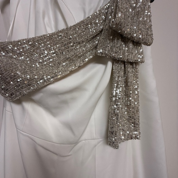 NWT | JayGodfrey White One-Shoulder Jumpsuit with removable skirt Size 0 - Picture 6 of 10